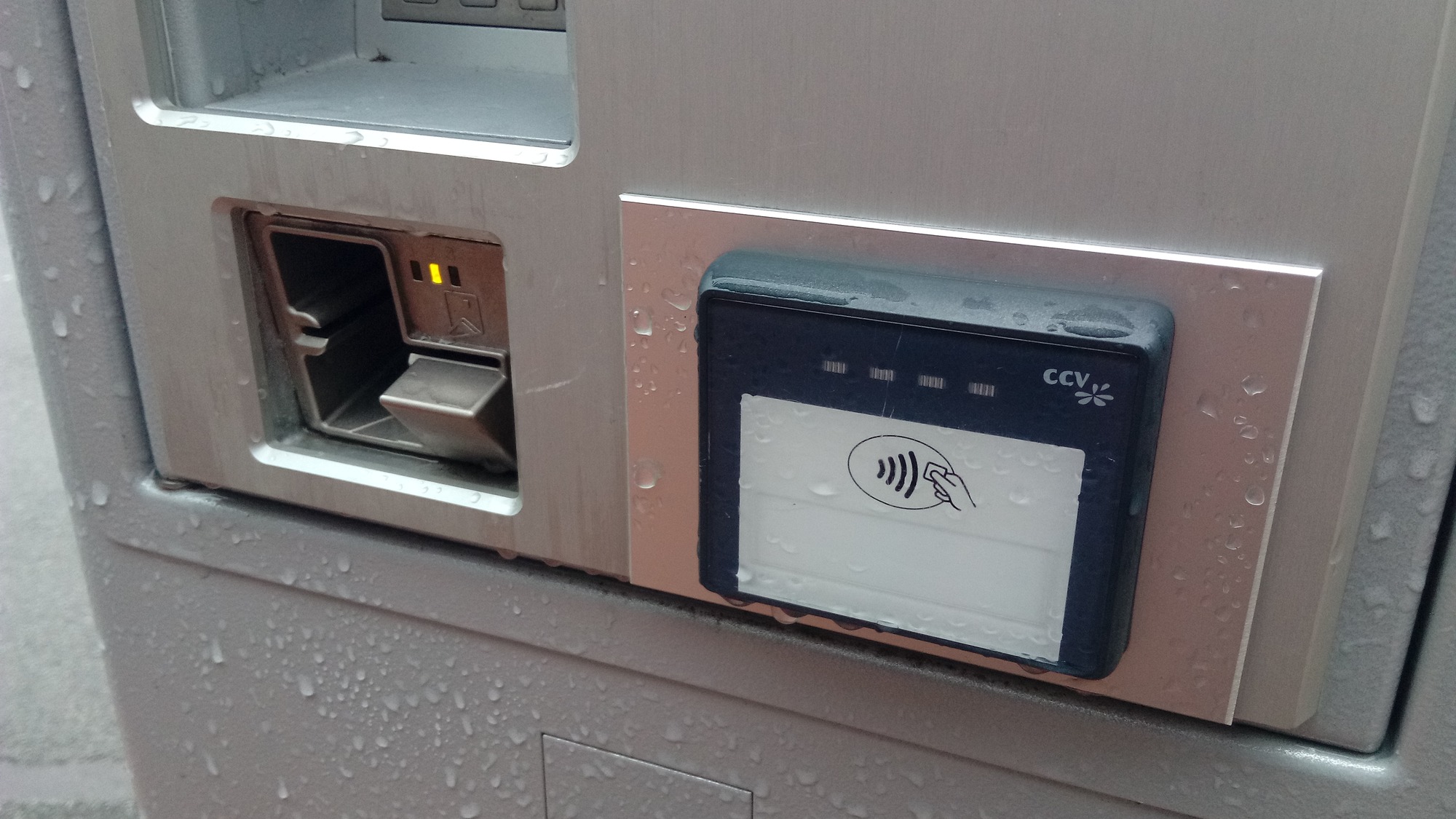 Een Nederlandse parkeerautomaat, in Groningen.