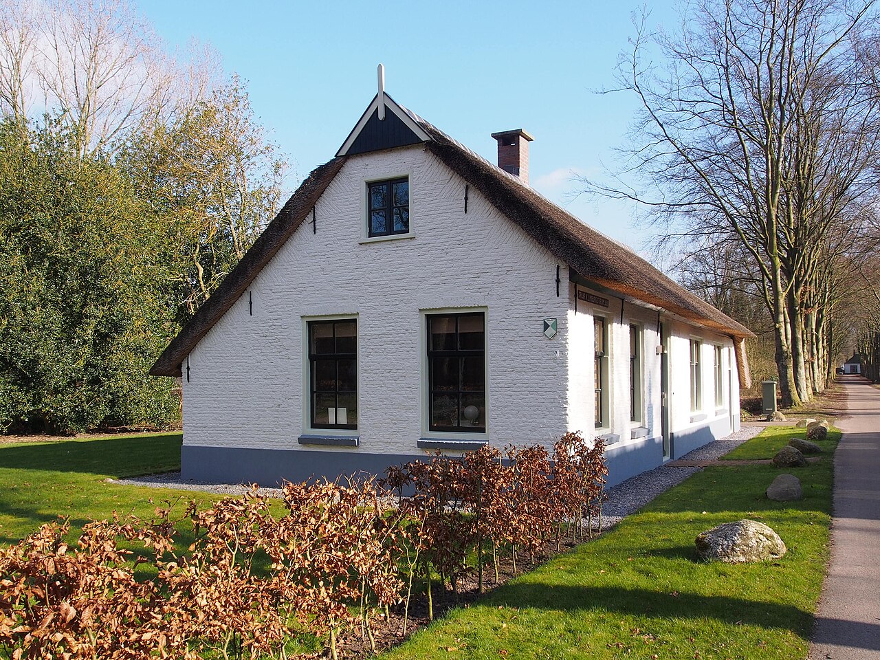 Een historische koloniewoning in Frederiksoord.