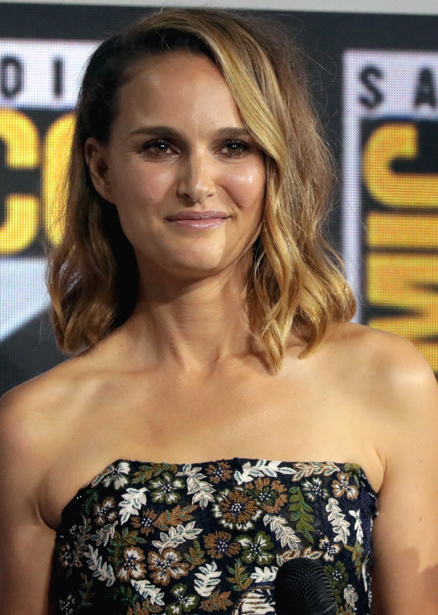 Natalie Portman tijdens een publieksevenement in 2019.