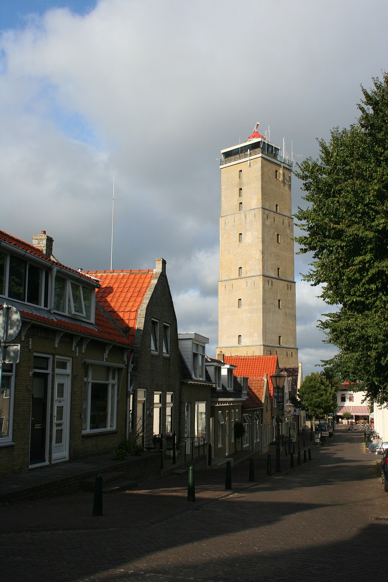 De vierkante Brandaris in West-Terschelling.