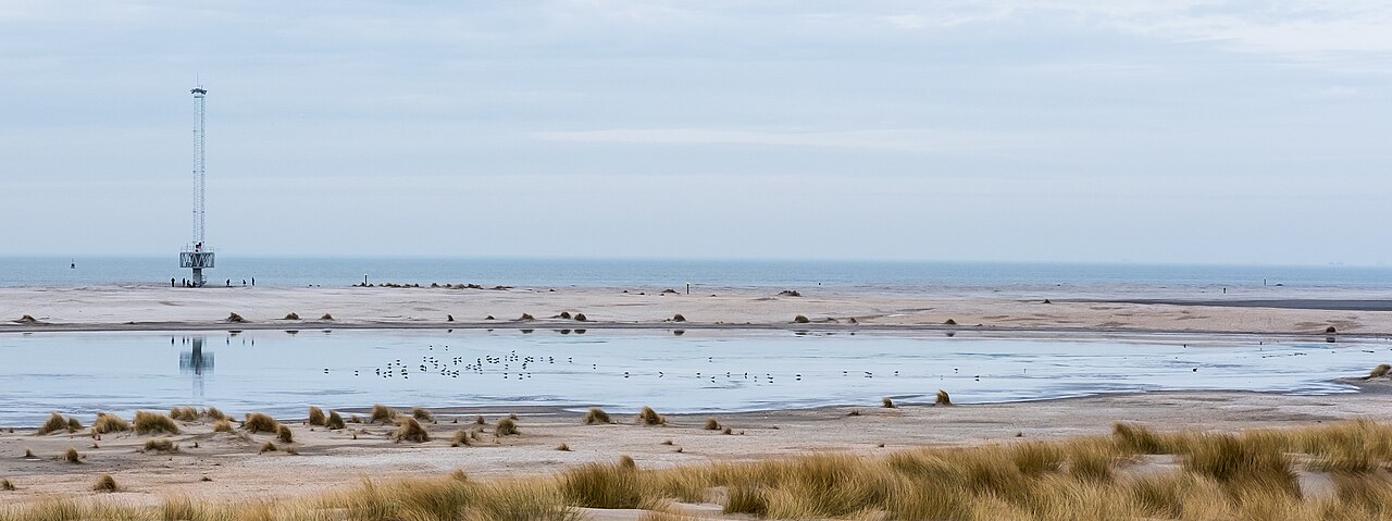 De Zandmotor bij Ter Heijde. Illustratief archiefbeeld; de kustvorm verandert voortdurend.